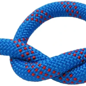 Outdoor Mountaineering Safety Parachute Rope Polyester Rock Climbing Dynamic Rope With Hook Carabiner