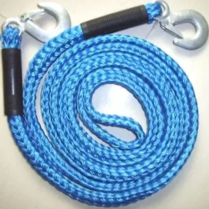 Polypropylene pp Hollow Braided Rope Car Tow Rope with Hook for Car Road Rescue