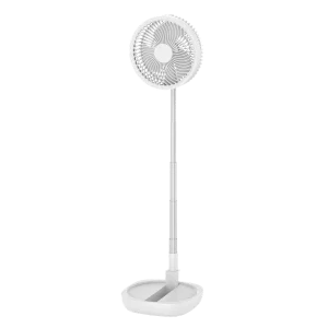 Portable Strong Wind Rechargeable Foldable Mechanical Plastic Fan DC Brushless Motor for Summer Outings Hotels Cars