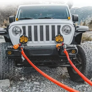 Power Recovery Tow Rope Nylon Kinetic Rope for Off Road Trucks Jeeps Elastic Rope Kits