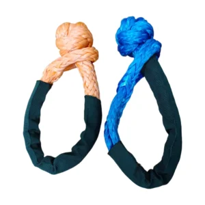 Soft Shackle 12mm*55CM 17.8 Ton Breaking Strength Customizable Logo 12 Strand UHMWPE Braided Rope Car Tow Outdoor Use