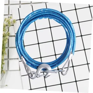 Steel Emergency 7ton 5M Car Tow Trailer Strap Rope With Hook