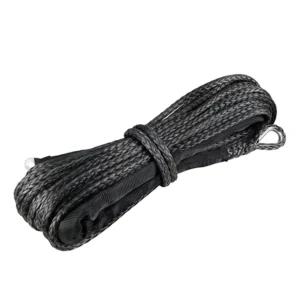 Strength Winch Rope Line UHMWPE Towing Rope with Protecting Sleeve Thimble for ATV SUV Vehicle