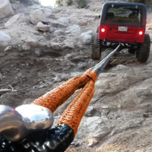 Strong Traction Pull Car Rope Thickened Nylon Road Rescue Trailer Rope for Car & Trailer for Camping & Hiking