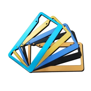 Sublimation License Plate Frame Blanks Metal Aluminum Car Tag 12.4*6.4” License Plate Holder