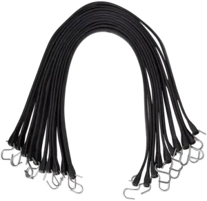 Tarp Ties Bungee Cord Heavy Duty Epdm Rubber Tarp Strap With Steel Rubber Bunbee Tarp Strap For Heavy Duty Tie Down Straps