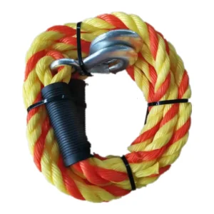 Tow Rope Heavy Duty Polypropylene with Hooks 13′ X 5/8″ Tow Rope