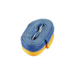 Truck Car Yellow White Nylon Flexible Tow Rope