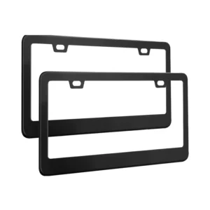 Universal ABS Plastic License Plate Frames Durable Blank Black Business Car Plate Holder