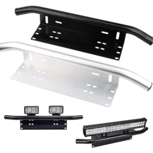 Universal License Plate Frame Off Road Accessories Front Frame for Car Numbers Light Bar Mount Bumper Holder Brackets