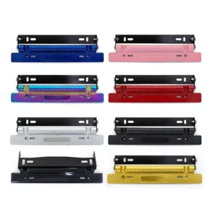 Universal Multicolor Adjustable ABS Plastic Car License Plate Frame