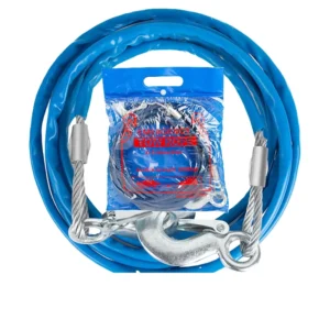 Universal Safety Auto Accessories Tow Rope With Swaged End Terminals Eyelet Cable Assembly Galvanized Lifting