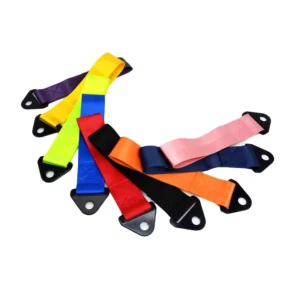 Universal Trailer Hook Front Rear Bumper Towing Hooks Nylon Trailer Belt Recovery Tow Dolly Strap Traction Rope