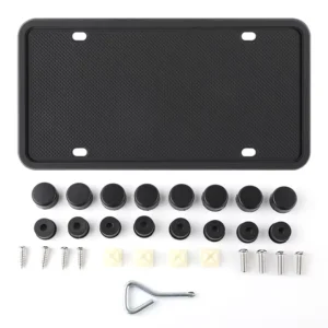 Waterproof American Standard Size Auto Silicone License Plate Frames Rust Proof License Plate Holder