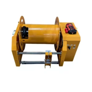 Yellow 1 2 Inch 50m Electric Fuel Hose Reel 12V 550 Cast Iron Pipe Rack HR34 Model Distributor Spare Parts Factory